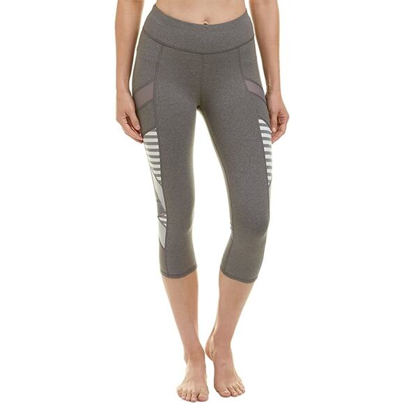 SPLENDID NWT Activewear Yoga Striped Cross Panel Capri Leggings Size XS - Picture 2 of 9